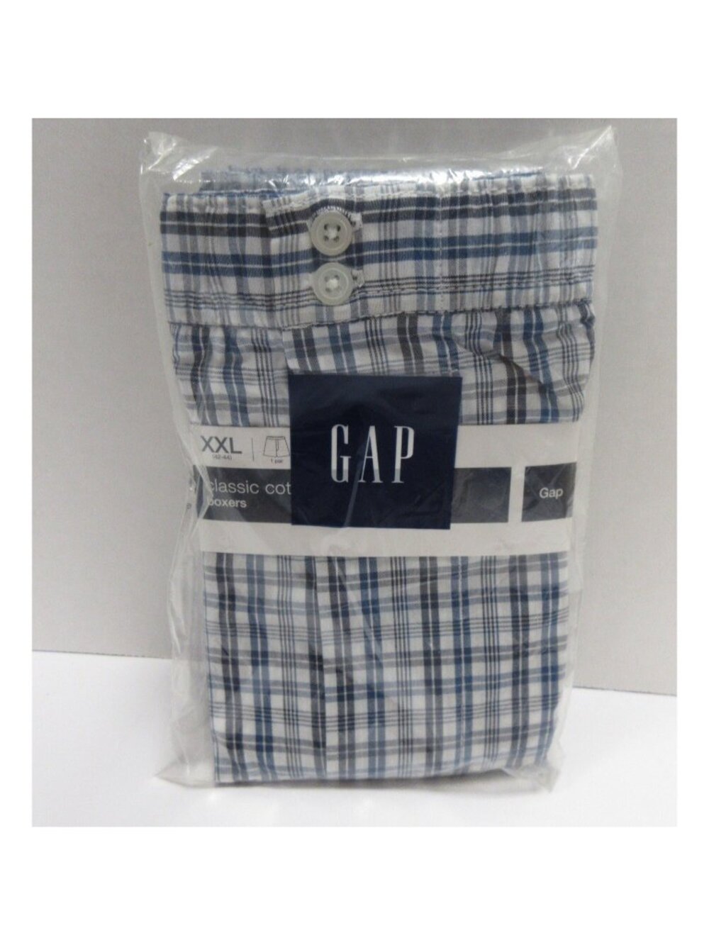 GAP Underwear XXL Boxer Shorts Toby Check Classic Cotton Deadstock NEW